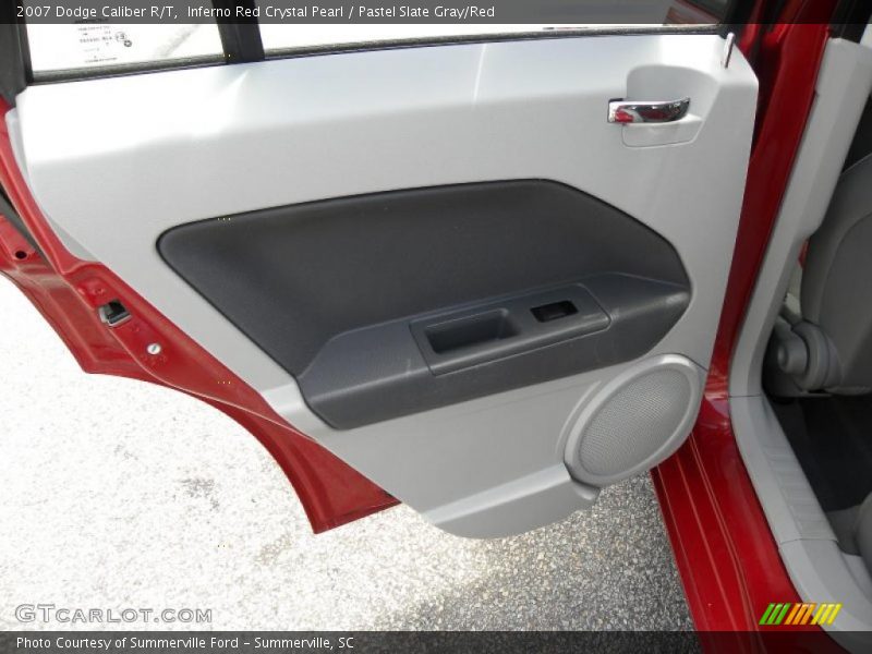 Inferno Red Crystal Pearl / Pastel Slate Gray/Red 2007 Dodge Caliber R/T
