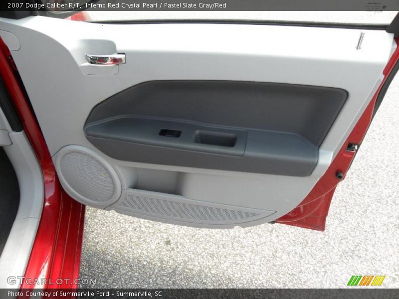 Inferno Red Crystal Pearl / Pastel Slate Gray/Red 2007 Dodge Caliber R/T
