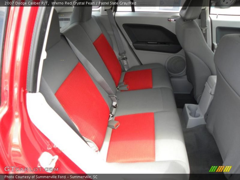 Inferno Red Crystal Pearl / Pastel Slate Gray/Red 2007 Dodge Caliber R/T
