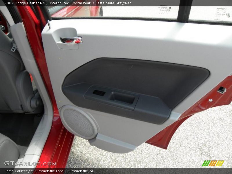 Inferno Red Crystal Pearl / Pastel Slate Gray/Red 2007 Dodge Caliber R/T