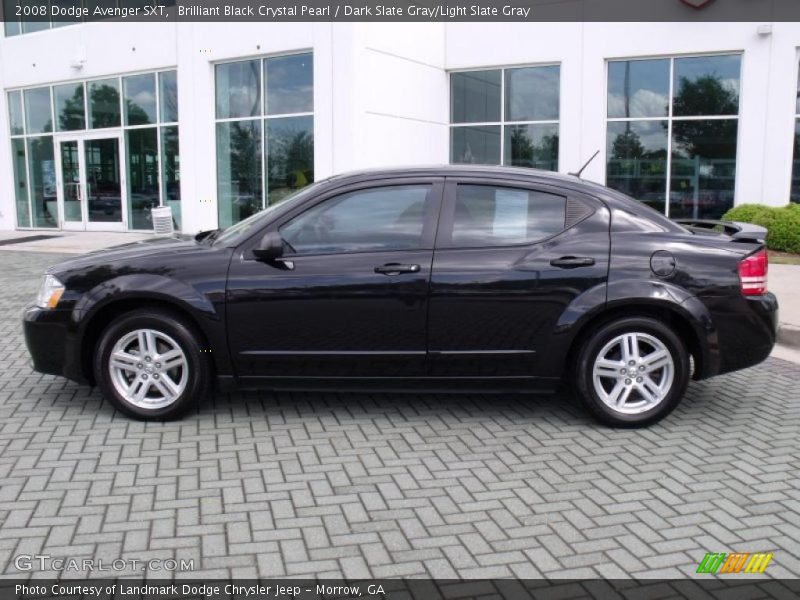 Brilliant Black Crystal Pearl / Dark Slate Gray/Light Slate Gray 2008 Dodge Avenger SXT