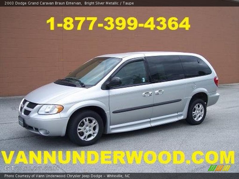 Bright Silver Metallic / Taupe 2003 Dodge Grand Caravan Braun Entervan