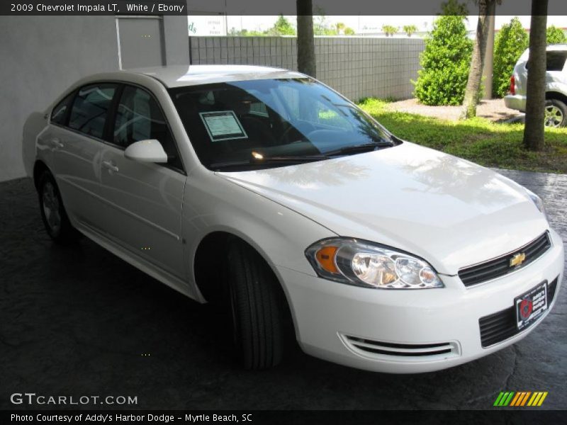 White / Ebony 2009 Chevrolet Impala LT