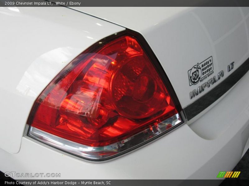 White / Ebony 2009 Chevrolet Impala LT