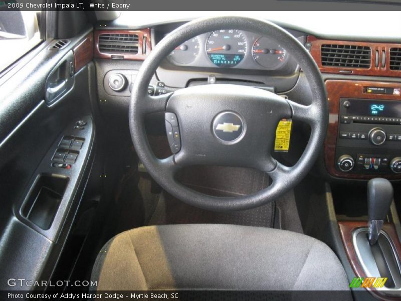 White / Ebony 2009 Chevrolet Impala LT