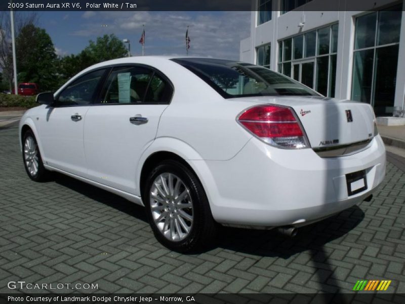 Polar White / Tan 2009 Saturn Aura XR V6