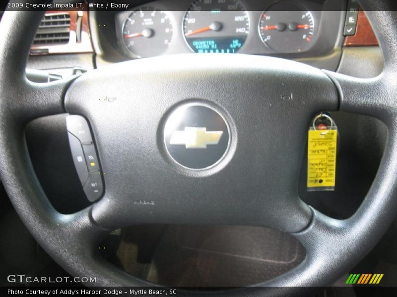 White / Ebony 2009 Chevrolet Impala LT