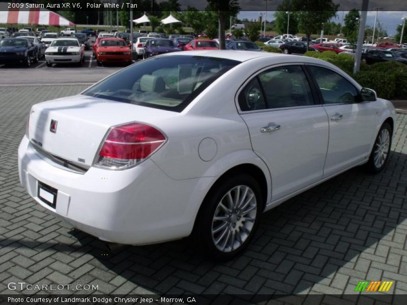 Polar White / Tan 2009 Saturn Aura XR V6