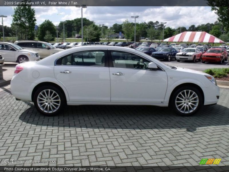 Polar White / Tan 2009 Saturn Aura XR V6