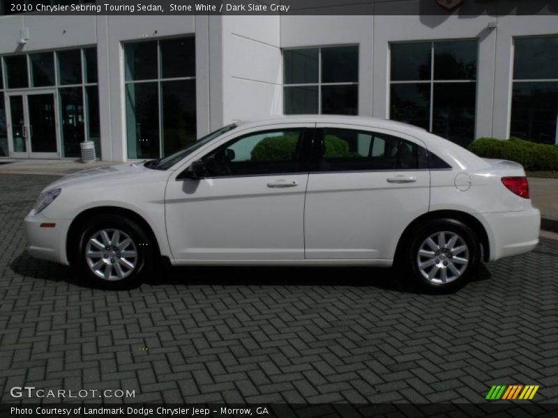 Stone White / Dark Slate Gray 2010 Chrysler Sebring Touring Sedan