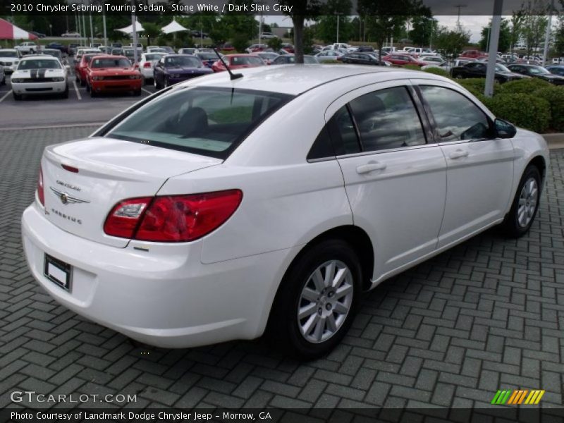 Stone White / Dark Slate Gray 2010 Chrysler Sebring Touring Sedan