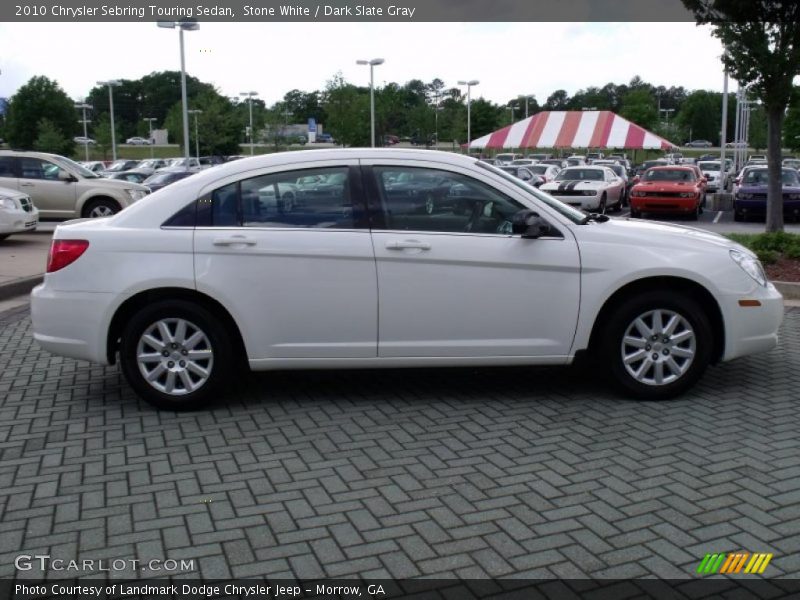 Stone White / Dark Slate Gray 2010 Chrysler Sebring Touring Sedan
