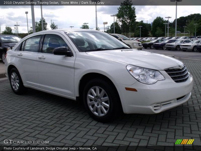 Stone White / Dark Slate Gray 2010 Chrysler Sebring Touring Sedan