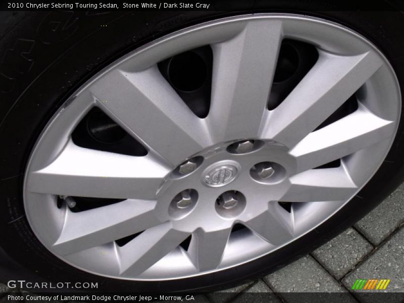 Stone White / Dark Slate Gray 2010 Chrysler Sebring Touring Sedan