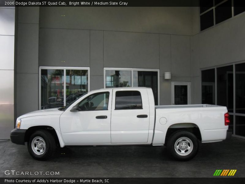 Bright White / Medium Slate Gray 2006 Dodge Dakota ST Quad Cab