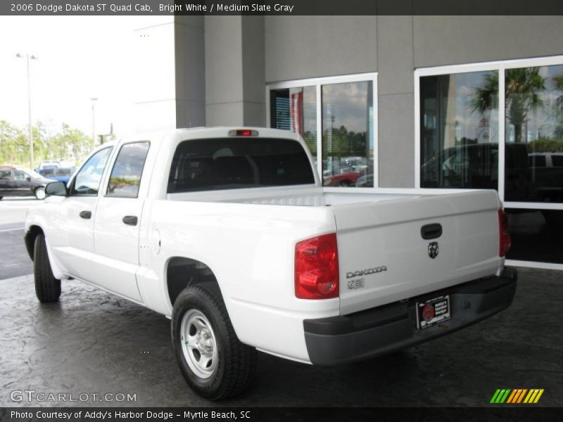 Bright White / Medium Slate Gray 2006 Dodge Dakota ST Quad Cab