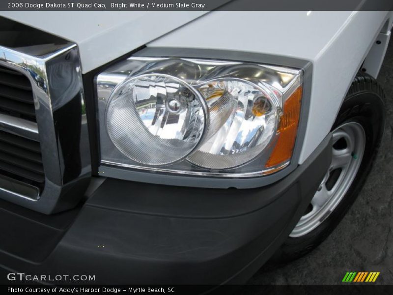 Bright White / Medium Slate Gray 2006 Dodge Dakota ST Quad Cab