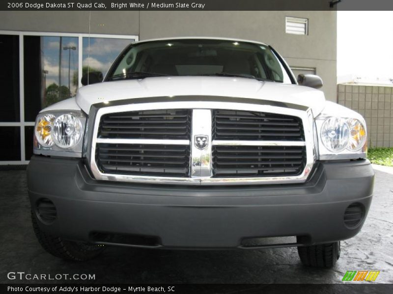 Bright White / Medium Slate Gray 2006 Dodge Dakota ST Quad Cab