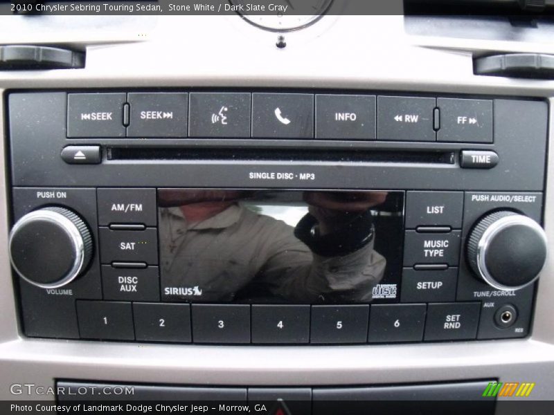 Stone White / Dark Slate Gray 2010 Chrysler Sebring Touring Sedan