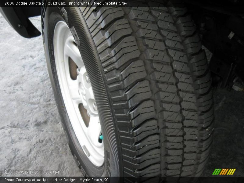 Bright White / Medium Slate Gray 2006 Dodge Dakota ST Quad Cab