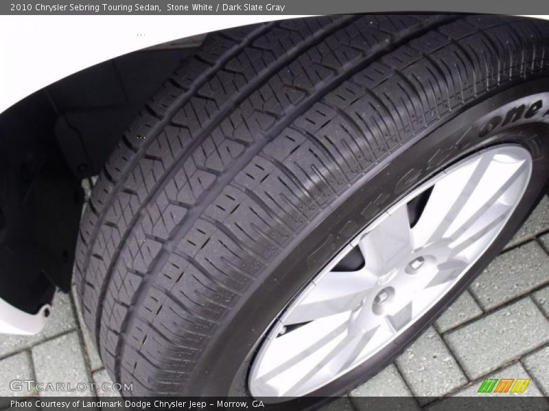 Stone White / Dark Slate Gray 2010 Chrysler Sebring Touring Sedan