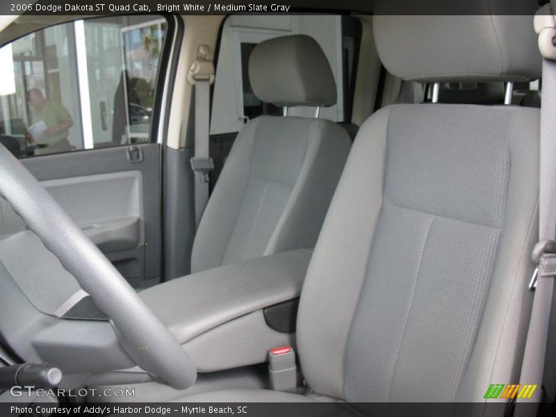 Bright White / Medium Slate Gray 2006 Dodge Dakota ST Quad Cab