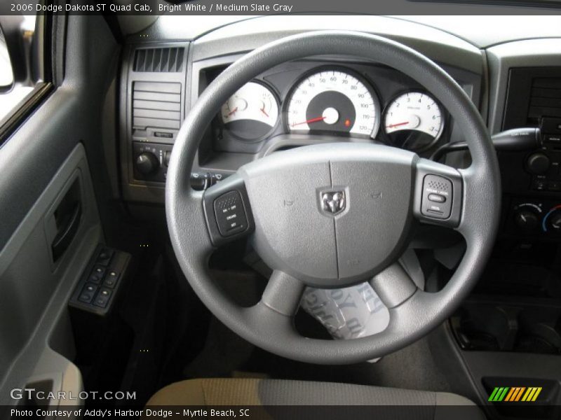 Bright White / Medium Slate Gray 2006 Dodge Dakota ST Quad Cab