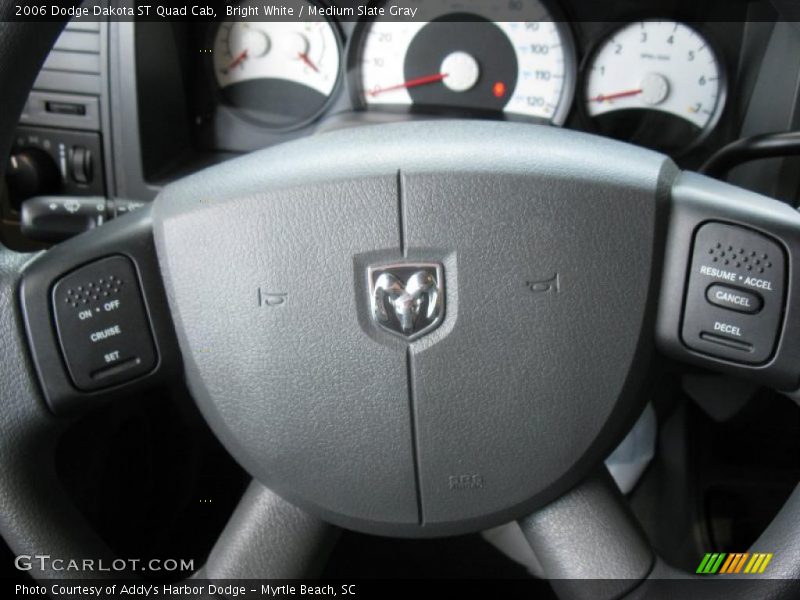 Bright White / Medium Slate Gray 2006 Dodge Dakota ST Quad Cab