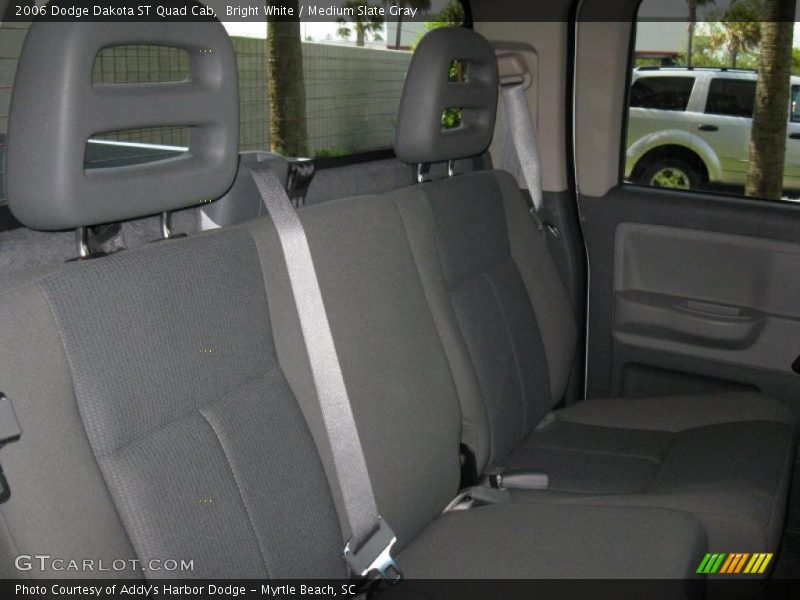 Bright White / Medium Slate Gray 2006 Dodge Dakota ST Quad Cab