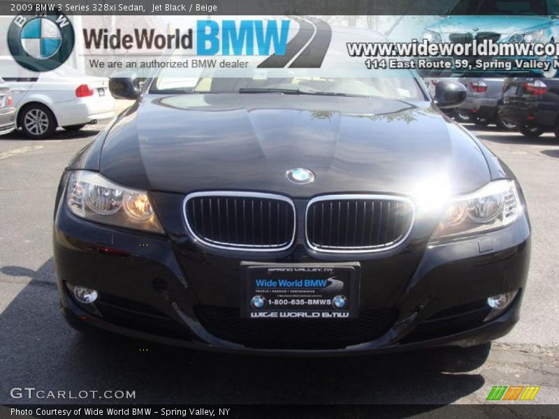 Jet Black / Beige 2009 BMW 3 Series 328xi Sedan