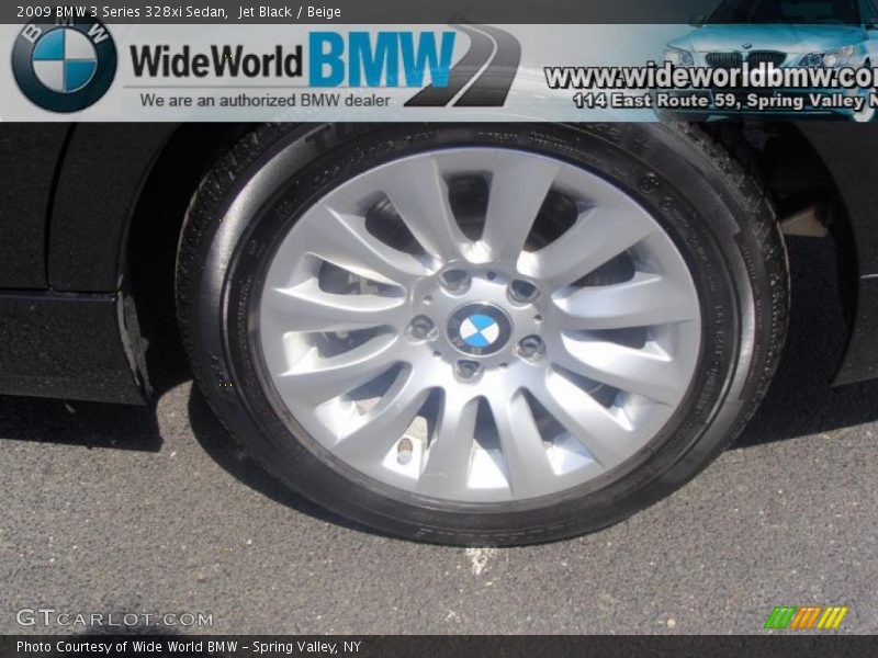 Jet Black / Beige 2009 BMW 3 Series 328xi Sedan