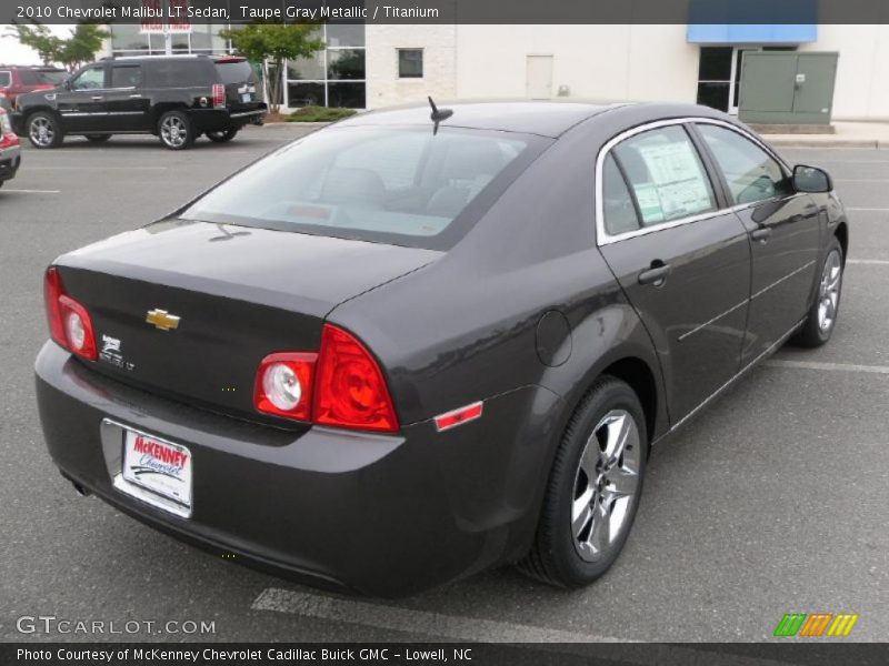 Taupe Gray Metallic / Titanium 2010 Chevrolet Malibu LT Sedan