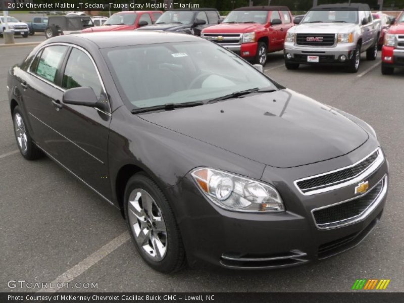 Taupe Gray Metallic / Titanium 2010 Chevrolet Malibu LT Sedan