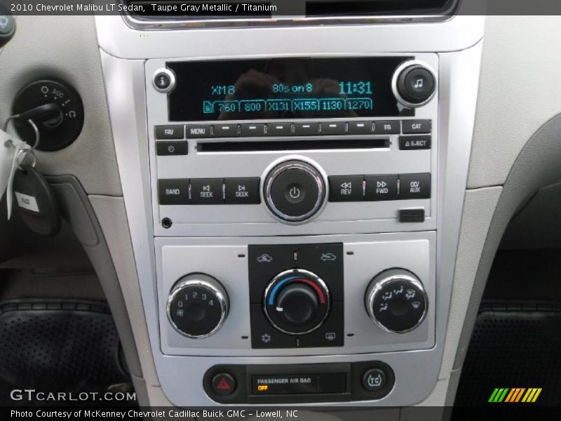 Taupe Gray Metallic / Titanium 2010 Chevrolet Malibu LT Sedan