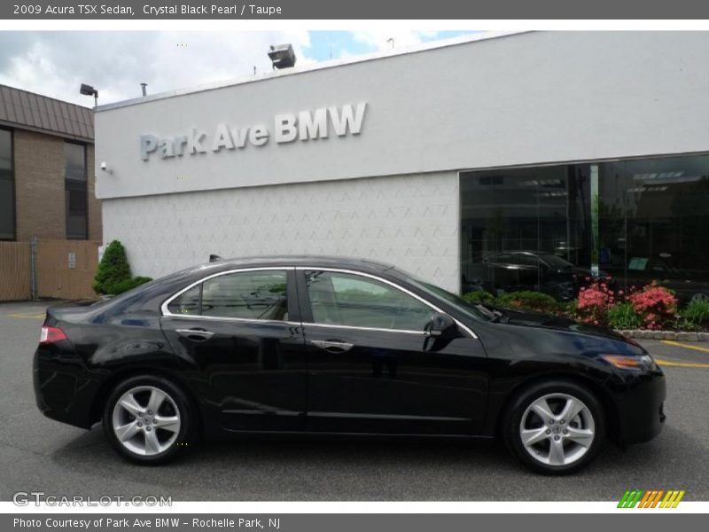 Crystal Black Pearl / Taupe 2009 Acura TSX Sedan