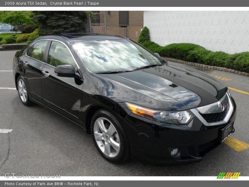 Crystal Black Pearl / Taupe 2009 Acura TSX Sedan