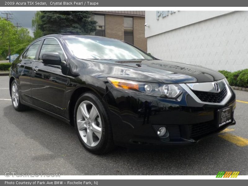 Crystal Black Pearl / Taupe 2009 Acura TSX Sedan