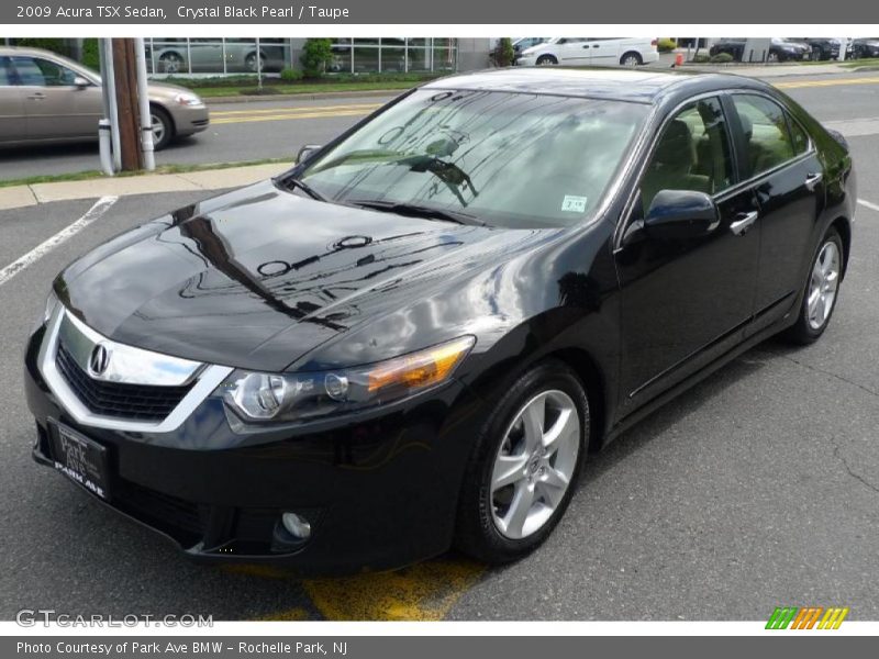Crystal Black Pearl / Taupe 2009 Acura TSX Sedan