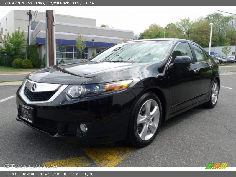 Crystal Black Pearl / Taupe 2009 Acura TSX Sedan