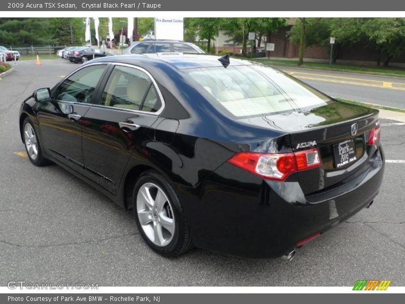 Crystal Black Pearl / Taupe 2009 Acura TSX Sedan