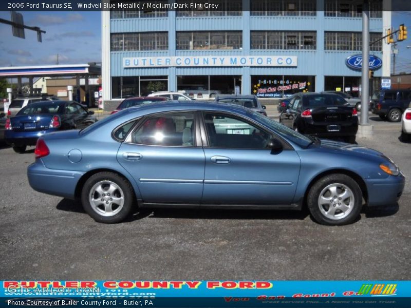 Windveil Blue Metallic / Medium/Dark Flint Grey 2006 Ford Taurus SE