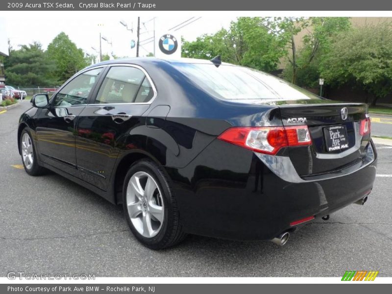 Crystal Black Pearl / Taupe 2009 Acura TSX Sedan