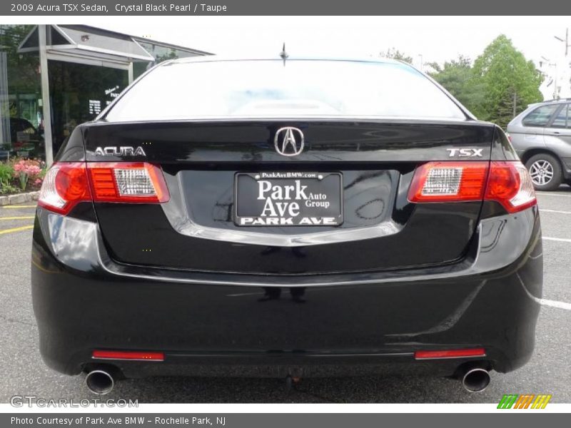Crystal Black Pearl / Taupe 2009 Acura TSX Sedan