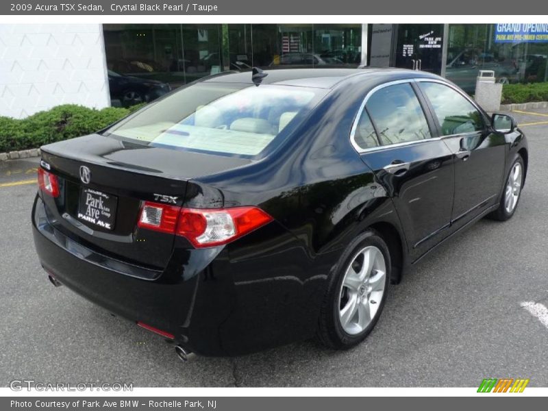 Crystal Black Pearl / Taupe 2009 Acura TSX Sedan
