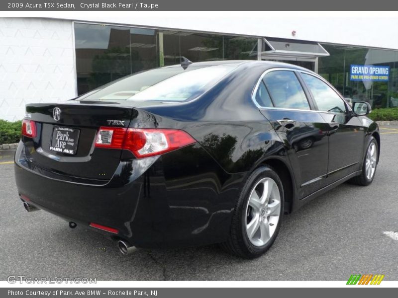Crystal Black Pearl / Taupe 2009 Acura TSX Sedan