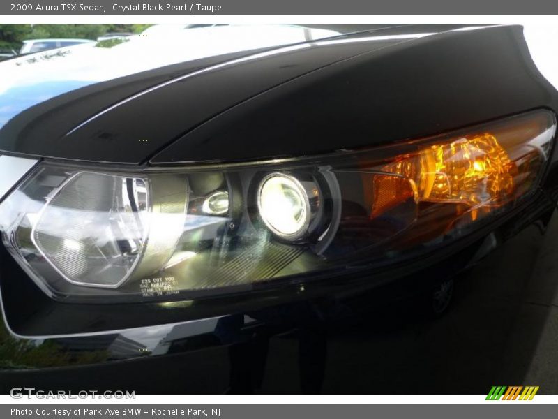 Crystal Black Pearl / Taupe 2009 Acura TSX Sedan