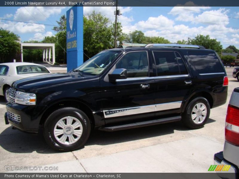 Black / Camel/Sand Piping 2008 Lincoln Navigator Luxury 4x4