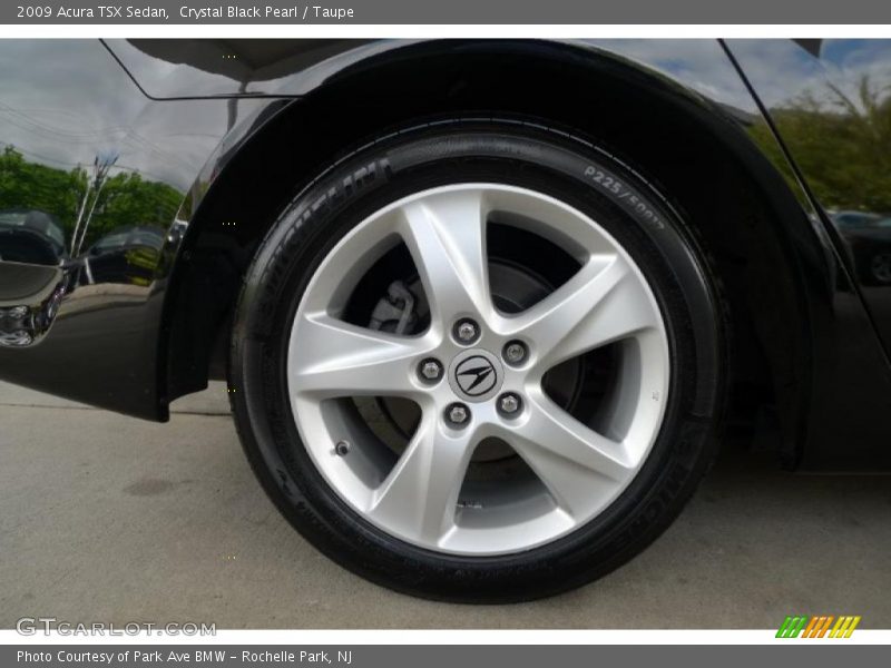 Crystal Black Pearl / Taupe 2009 Acura TSX Sedan