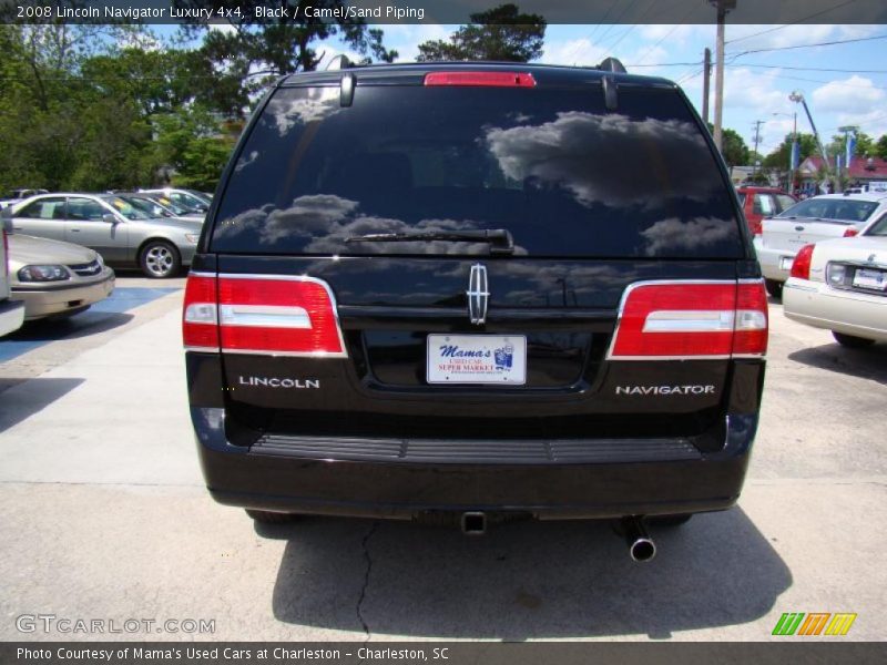 Black / Camel/Sand Piping 2008 Lincoln Navigator Luxury 4x4