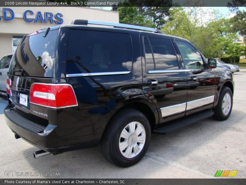 Black / Camel/Sand Piping 2008 Lincoln Navigator Luxury 4x4